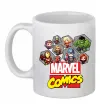 Чашка керамічна Marvel comics колаж Білий фото