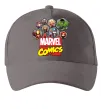 Кепка Marvel comics колаж Сірий фото