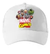 Кепка Marvel comics колаж Білий фото