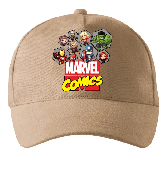 Кепка Marvel comics колаж Песочный фото