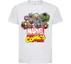 Детская футболка Marvel comics колаж Белый фото