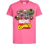 Детская футболка Marvel comics колаж Ярко-розовый фото
