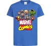 Детская футболка Marvel comics колаж Ярко-синий фото