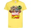 Детская футболка Marvel comics колаж Лимонный фото