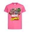 Детская футболка Marvel comics колаж Ярко-розовый фото