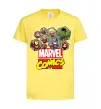 Детская футболка Marvel comics колаж Лимонный фото