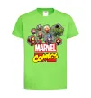 Детская футболка Marvel comics колаж Лаймовый фото
