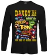 Лонгслів Marvel Daddy super hero Чорний фото