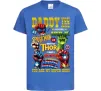 Детская футболка Marvel Daddy super hero Ярко-синий фото