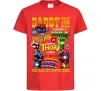 Детская футболка Marvel Daddy super hero Красный фото
