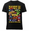 Мужская премиум футболка Marvel Daddy super hero Черный Мужская премиум футболка Marvel Daddy super hero Черный фото