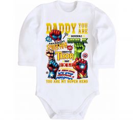 Дитячий бодік Marvel Daddy super hero
