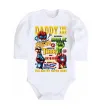 Дитячий бодік Marvel Daddy super hero Білий фото