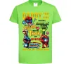 Детская футболка Marvel Daddy super hero Лаймовый фото
