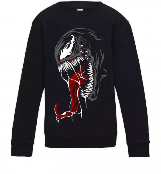 Детский Свитшот Venom Marvel Черный фото