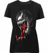 Женская премиум футболка Venom Marvel Черный фото