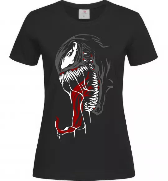 Женская футболка Venom Marvel Черный фото