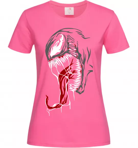 Женская футболка Venom Marvel Ярко-розовый фото