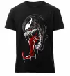 Чоловіча преміум футболка Venom Marvel Чорний фото