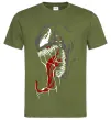 Мужская футболка Venom Marvel Оливковый фото