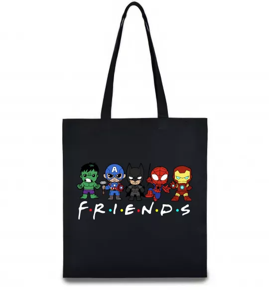 Эко-сумка Marvel friends Черный фото
