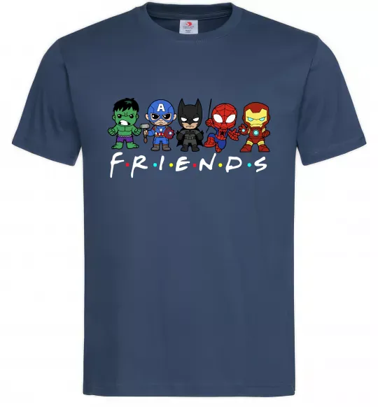 Мужская футболка Marvel friends Темно-синий фото