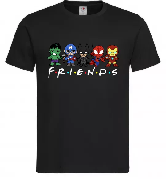 Мужская футболка Marvel friends Черный фото