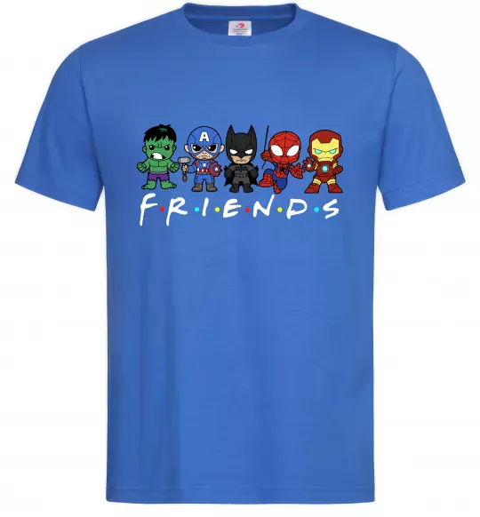 Мужская футболка Marvel friends Ярко-синий фото