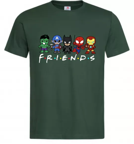 Мужская футболка Marvel friends Темно-зеленый фото