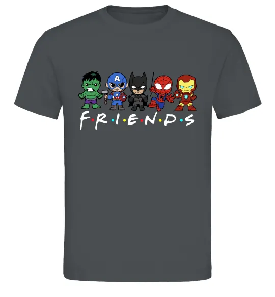 Мужская футболка Marvel friends Графит фото