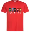 Мужская футболка Marvel friends Красный фото