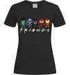 Женская футболка Marvel friends Черный фото