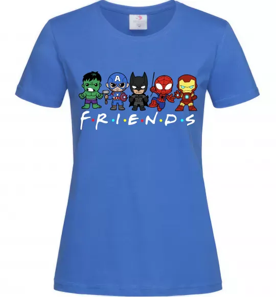 Женская футболка Marvel friends Ярко-синий фото