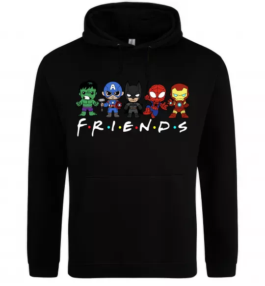 Женская толстовка (худи) Marvel friends Черный фото