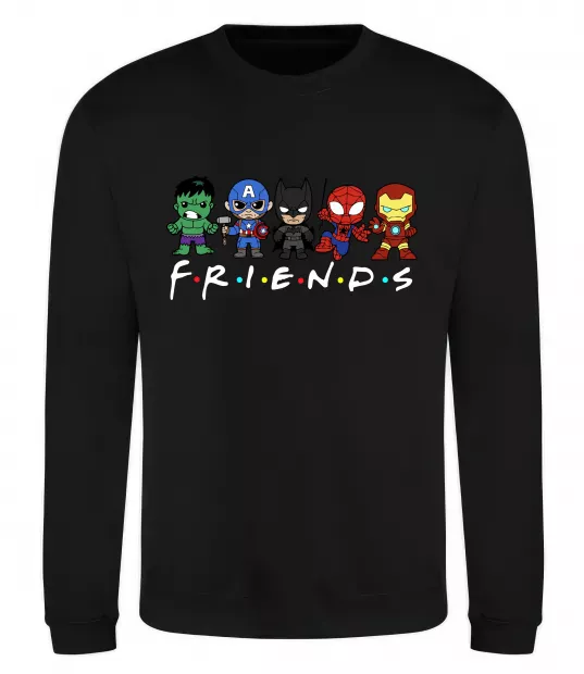 Свитшот Marvel friends Черный фото