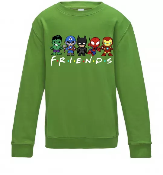 Дитячий світшот Marvel friends Лаймовий фото