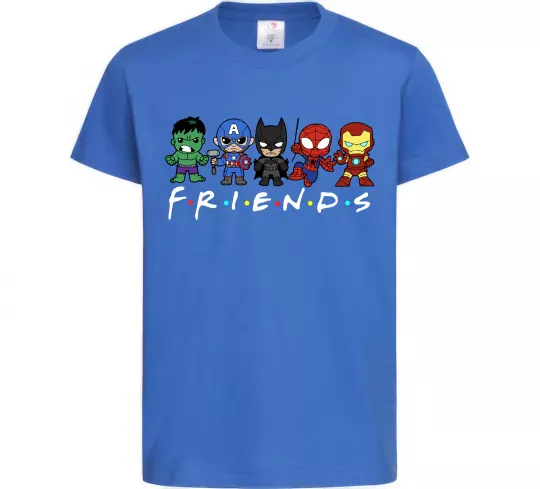 Детская футболка Marvel friends Ярко-синий фото