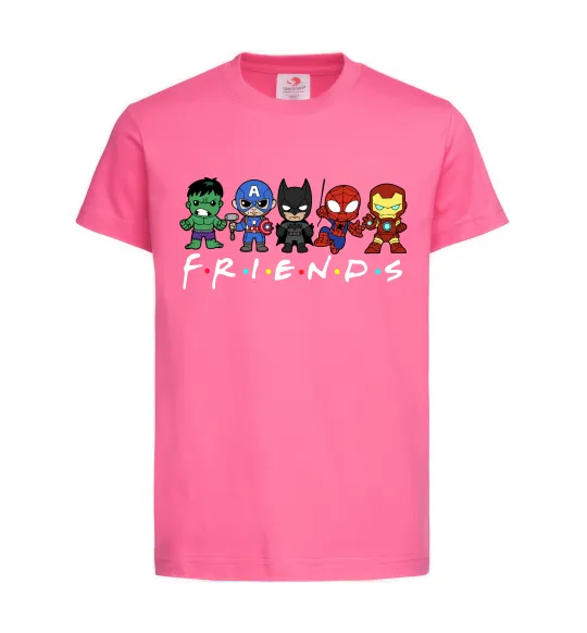 Детская футболка Marvel friends Ярко-розовый фото