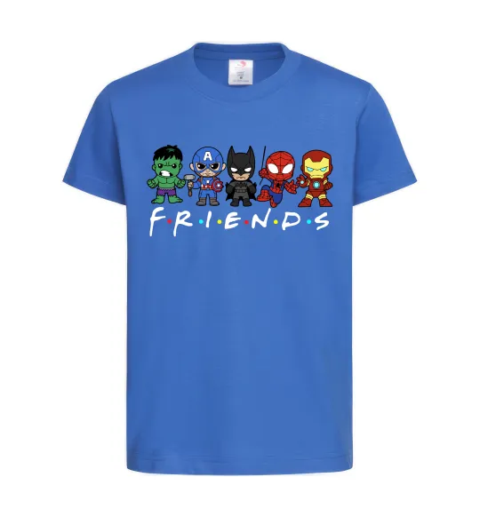 Детская футболка Marvel friends Ярко-синий фото