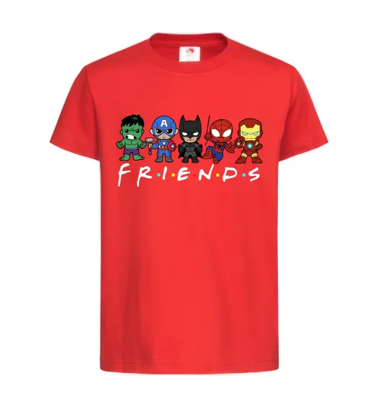 Детская футболка Marvel friends Красный фото