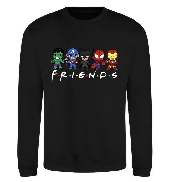 Свитшот Marvel friends Черный фото