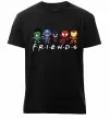 Чоловіча преміум футболка Marvel friends Чорний фото