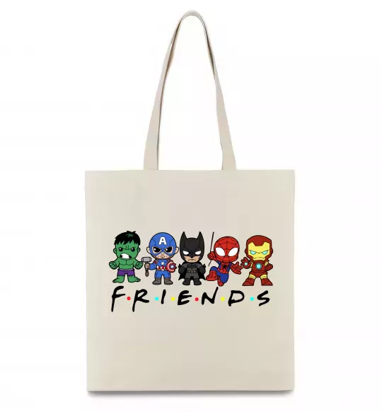 Эко-сумка Marvel friends Бежевый фото