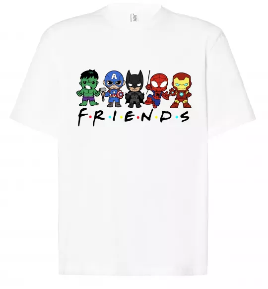 Футболка Оверсайз Marvel friends Белый фото