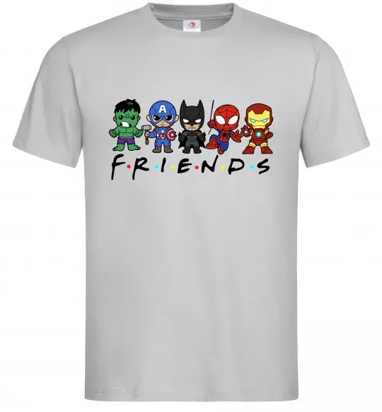 Мужская футболка Marvel friends Серый фото