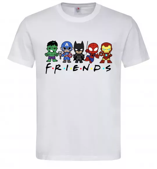 Мужская футболка Marvel friends Белый фото