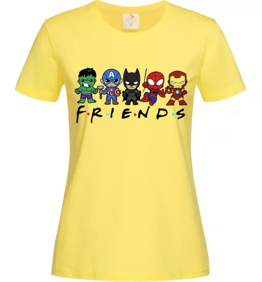 Женская футболка Marvel friends Лимонный фото