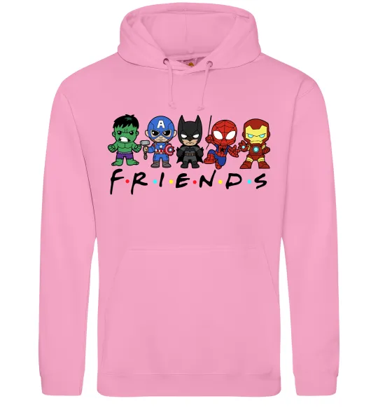 Мужская толстовка (худи) Marvel friends Розовый фото