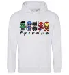 Мужская толстовка (худи) Marvel friends Серый меланж фото