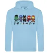 Мужская толстовка (худи) Marvel friends Голубой фото